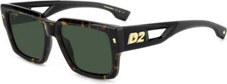 Dsquared2 Stijlvolle zonnebril in diverse kleuren - unisex - Zonnebrillen - Zwart - 53 MM - Accessoires