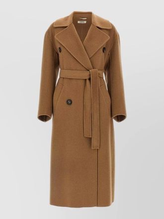 Max Mara dalila coat belted double breasted notch lapels