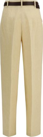 Max Mara Womens Mstsumero Pants Linen Batavia Coloniale Trousers