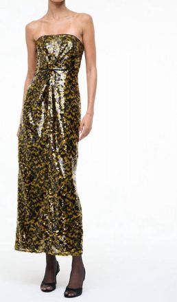 Staud Cece Dress In Tumeric
