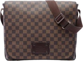 Louis Vuitton Pre-owned Brooklyn MM - Dames - Vintage Schoudertas - Bruin - ONE Size - Vintage