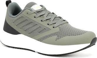 Unze Men Kwame Comfort Lace Up Trainers UK Size 6-11 Olive