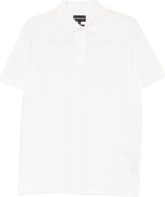 Emporio Armani T-shirt met ronde hals - Heren - Polos - Wit - 3XL - Tops