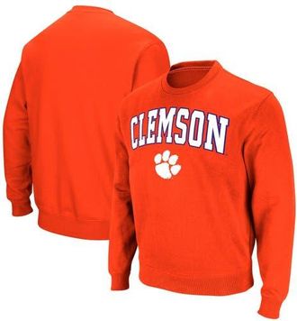 Colosseum Mens Colosseum Orange Clemson Tigers Arch & Logo Pullover Sweatshirt at Nordstrom, Size Small
