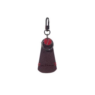 Kiton Keyrings, male, Red, Size: ONE SIZE Leather Key Ring