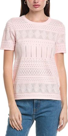Halston Heritage Pointelle Sweater