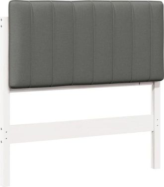 vidaXL Upholstered Headboard with Headboard White and Light Grey 90 cm vidaXL