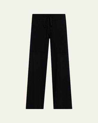 Lisa Yang Omi Cashmere Knit Straight-Leg Ankle Trousers