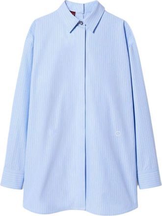 Gucci (WMNS) Gucci Striped Heavy Cotton Poplin Shirt Light Blue 779330-ZAP4O-4337