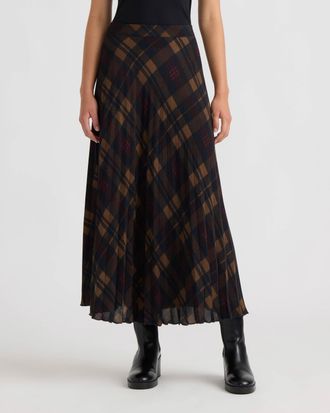 NVLT Womens Pull-On Pleated Skirt