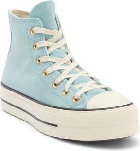 Converse Chuck Taylor All Star Lift High Top Sneaker in Vernal Pool/Natural Ivory at Nordstrom Rack, Size 10.5