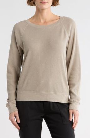 James Perse Relaxed Raglan Sleeve Cotton Pullover in Light Tan at Nordstrom Rack, Size 1