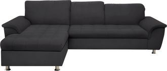 Domo Collection Ecksofa »Franzi Steppung im Sitzbereich B7T/H: 278/162/80 cm, L-Form« wahlweise mit Bettfunktion, Bettkasten und Kopfteilverstellung