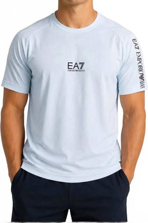 Emporio Armani Ea7 Short Sleeve T-Shirt In Blue