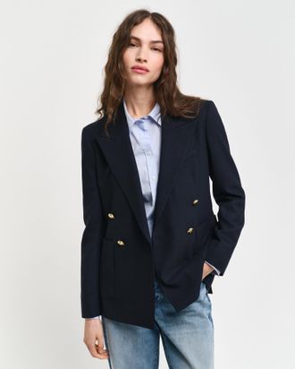 GANT Women Slim Fit Club Blazer (40) EVENING BLUE