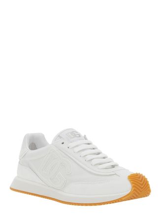 Dolce & Gabbana Leather Low-Top Sneaker - White