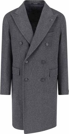 Tagliatore Double-breasted virgin wool coat