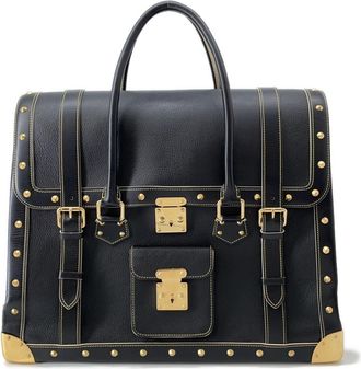 Louis Vuitton Suhali Black Noir Suhali Leather Boston Bag (Pre-Owned)