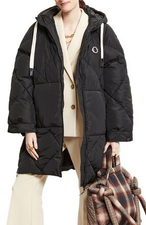 ottod'Ame Midi Quilted Puffer Jacket in Black at Nordstrom, Size Xx-Small It