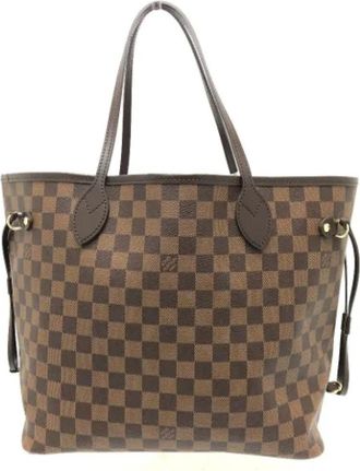 Louis Vuitton Tweedehands Canvas Louis Vuitton tassen - Dames - Vintage Shopper - Bruin - ONE Size - Vintage