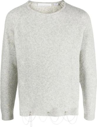Random Identities Crew Neck Met Ketting - Heren - Ronde hals truien - Grijs - S - Wol - Truien & Vesten