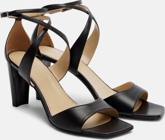 Christophe Lemaire Cross leather sandals