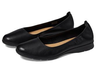 Clarks Jenette Ease Womens Shoes Black Leather 1 : 6 D - Wide