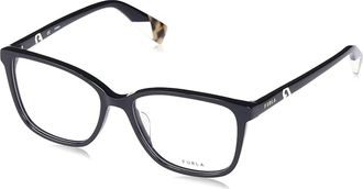 Furla Womens Vfu579V Square Eyeglasses In Shiny Black