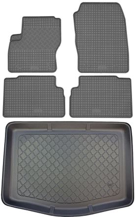 OEM Fiat C-max Ii Van (5 Puertas) De Noviembre De 2010 A Junio De 2019. Juego De Alfombrillas De Goma Para Coche Y Alfombrilla Para Maletero