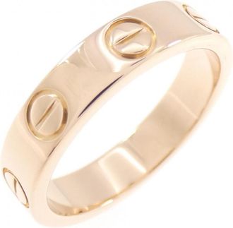 Cartier Love Pink Gold (18K) Band Ring (Pre-Owned)