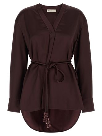 Tory Burch Bordeaux Viscose Womens Blouse