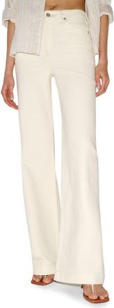 Reformation Bex Super Stretch Wide Leg Jeans in Fior Di Latte at Nordstrom, Size 28
