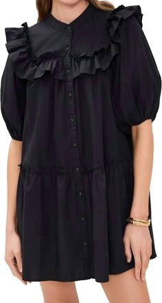 Cleobella Tatiana Mini Dress In Black