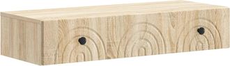 vidaXL Mesa Lateral Montada En La Pared 87,5 X 34,5 X 17 Cm Vidaxl