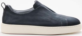Santoni Men - Slip-on-sneakers Victory grey-blue