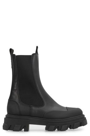 Ganni Leather Chelsea Boots