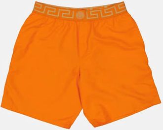 Versace Mens Swim Shorts In Orange / Gold