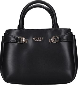 Guess Lorelei Mini Satchel - Dames - Handtassen - Zwart - ONE Size - Leer - Tassen