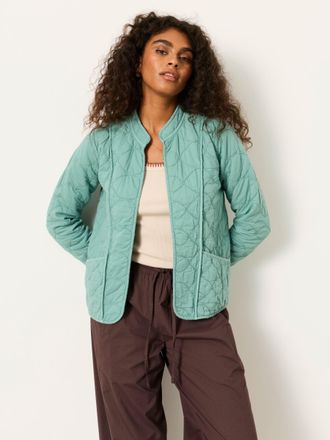 Fat Face FatFace Green Regular Quilted Jacket