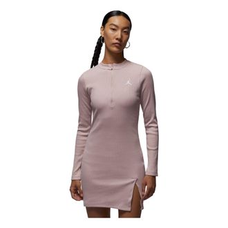 Nike Jordan (WMNS) Air Jordan Long Sleeved Knitted Dress Fossil Lime White HF9478-292
