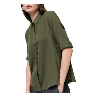 Imperial Shirts, female, Green, Size: XS Long-sleeve Shirt