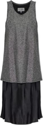 Maison Margiela Dames, Jurken, Grijs, Maat: XS Zijde