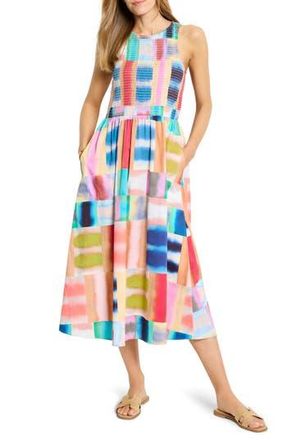 Nic+Zoe Anna Portofino Print Midi Sundress in Pink Multi at Nordstrom Rack, Size Petite P