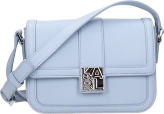 Karl Lagerfeld Light Blue Leather Crossbody Womens Bag