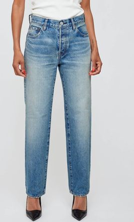 Moussy Parkchester Straight Leg Jeans In Blue