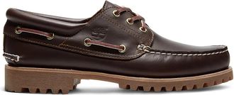 Timberland Authentieke 3-Eye Lug Handsewn Bootshoe - Heren - Bootschoenen - Bruin - 41 EU - Leer - Schoenen