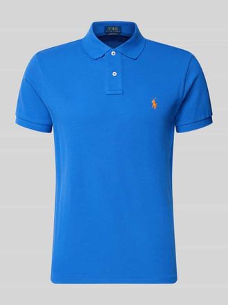 Polo Ralph Lauren Slim Fit Poloshirt aus reiner Baumwolle in Hellblau, Gr&ouml;&szlig;e XXL