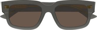 Bottega Veneta Sunglasses Bv1359 Sa 004 Gray/Brown Unisex