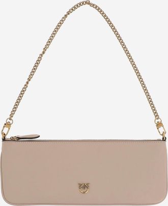 Pinko Borsa A Tracolla Pinko In Pelle Con Logo