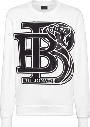 Billionaire Boys Club Sweatshirt LS met Ronde Hals - Heren - Sweatshirts - Wit - 2XL - Katoen - Hoodies & sweatvesten